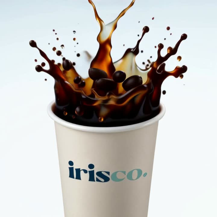 An IRISCO to-go cup